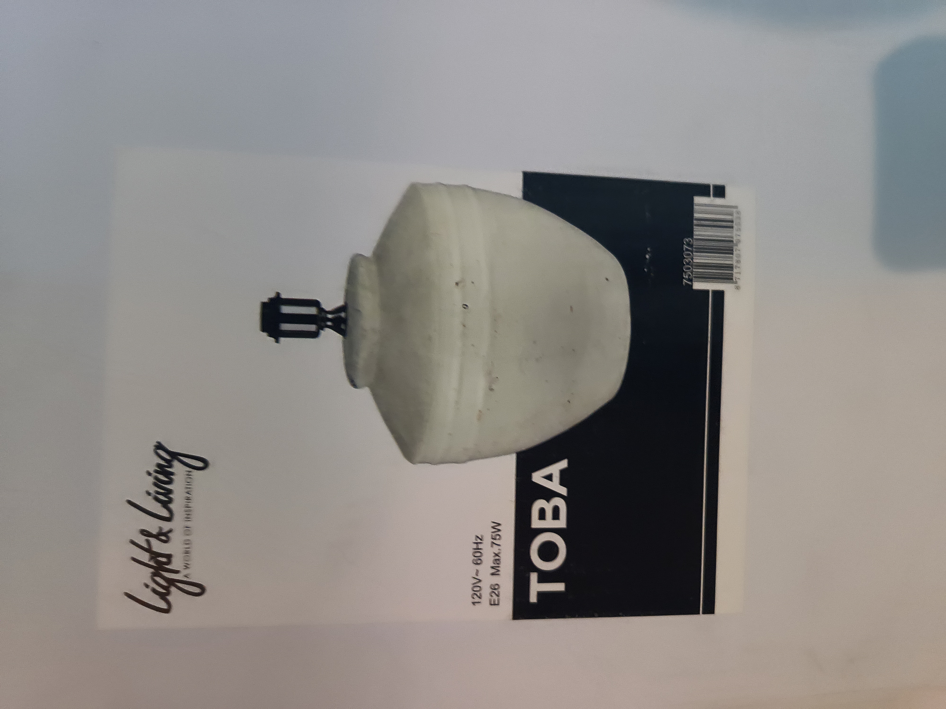 Toba lamp base make offer
