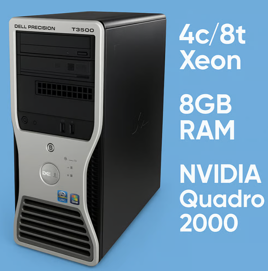💻 Budget Workstation PC – Xeon | Quadro | SSD | Wi-Fi 💻