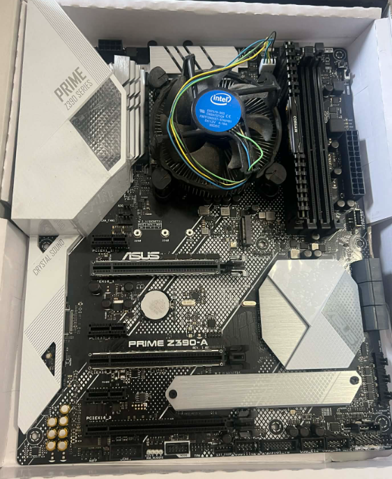 ASUS PRIME Z390A motherboard + i5 9400f cpu + 8gb ram   #45